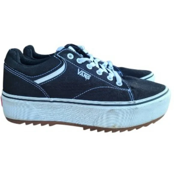 Vans Platform Stack Seldan ST Tennis Sneaker Black Skate Sk8 Old Skool Women 10 - Picture 10 of 11